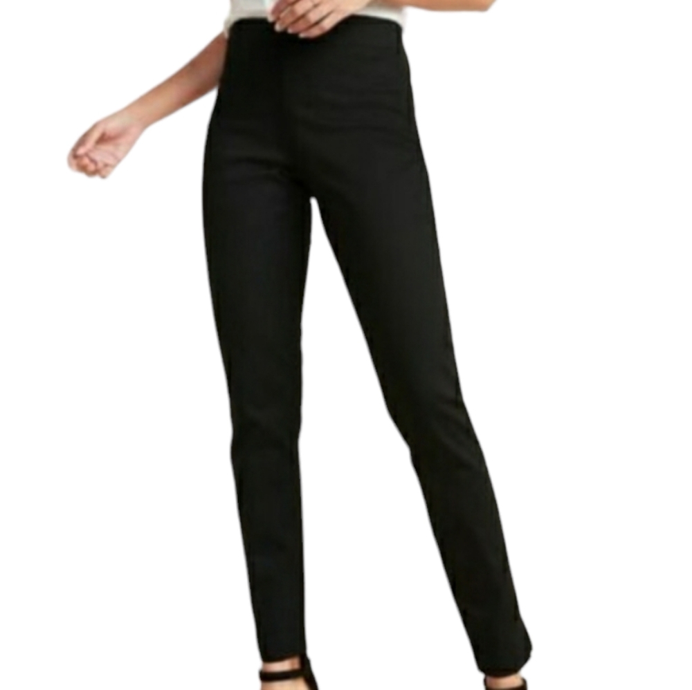 High waisted super skinny ankle pants- black